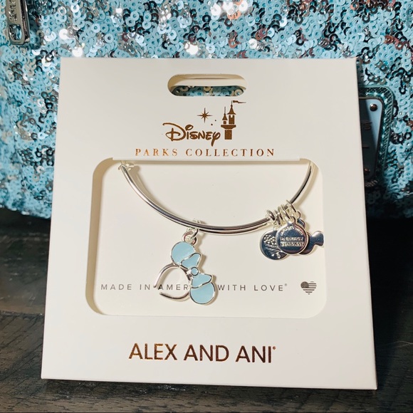 Disney Alex and Ani Arendell Frozen Aqua Bracelet